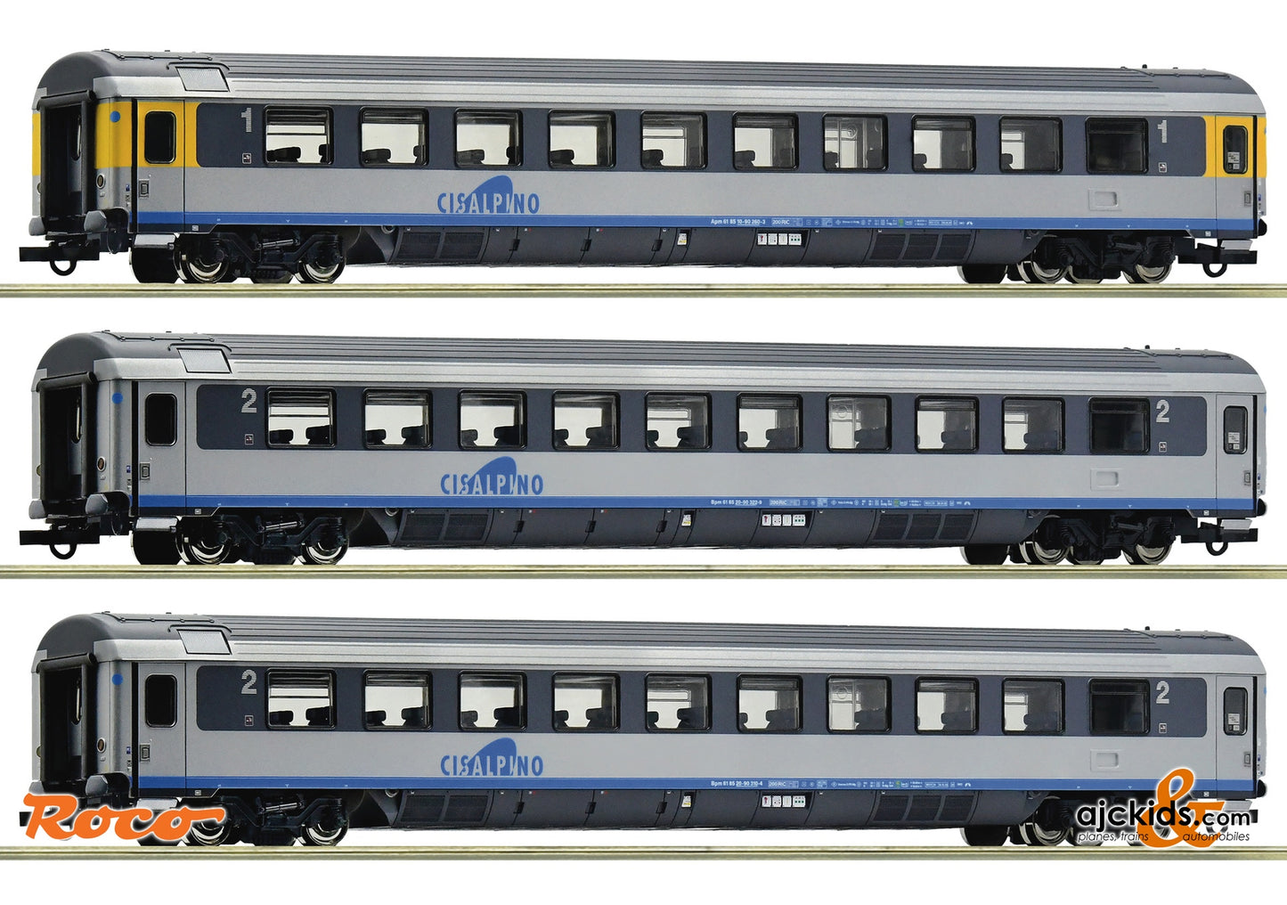 Roco 6200033 - 3-piece set 2: Cisalpino, CIS, EAN: 9005033063665