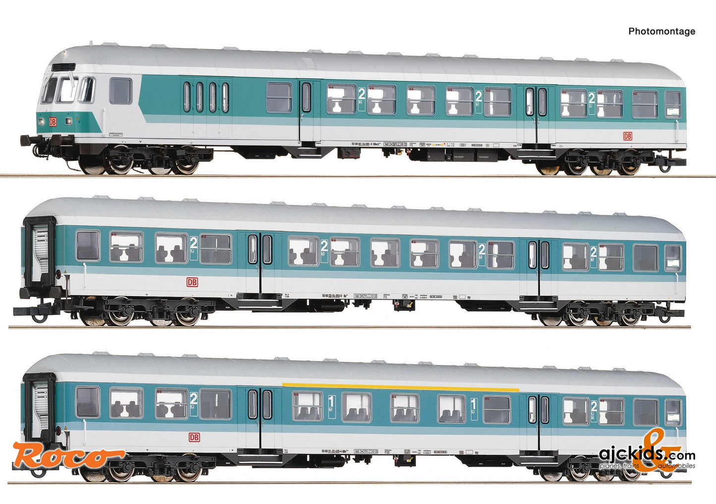 Roco 6200034 - 3-piece set 1: Regional t ransport coaches, DB AG, EAN: 9005033064402