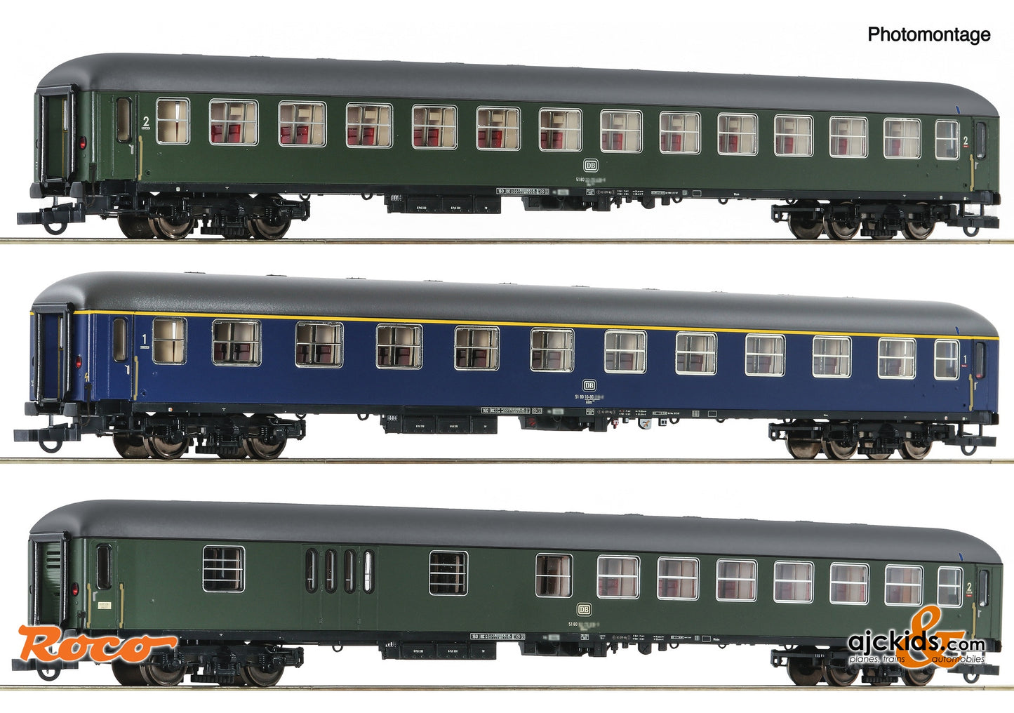 Roco 6200051 - 3-piece set 1: D 377 His pania-Express, DB, EAN: 9005033066147