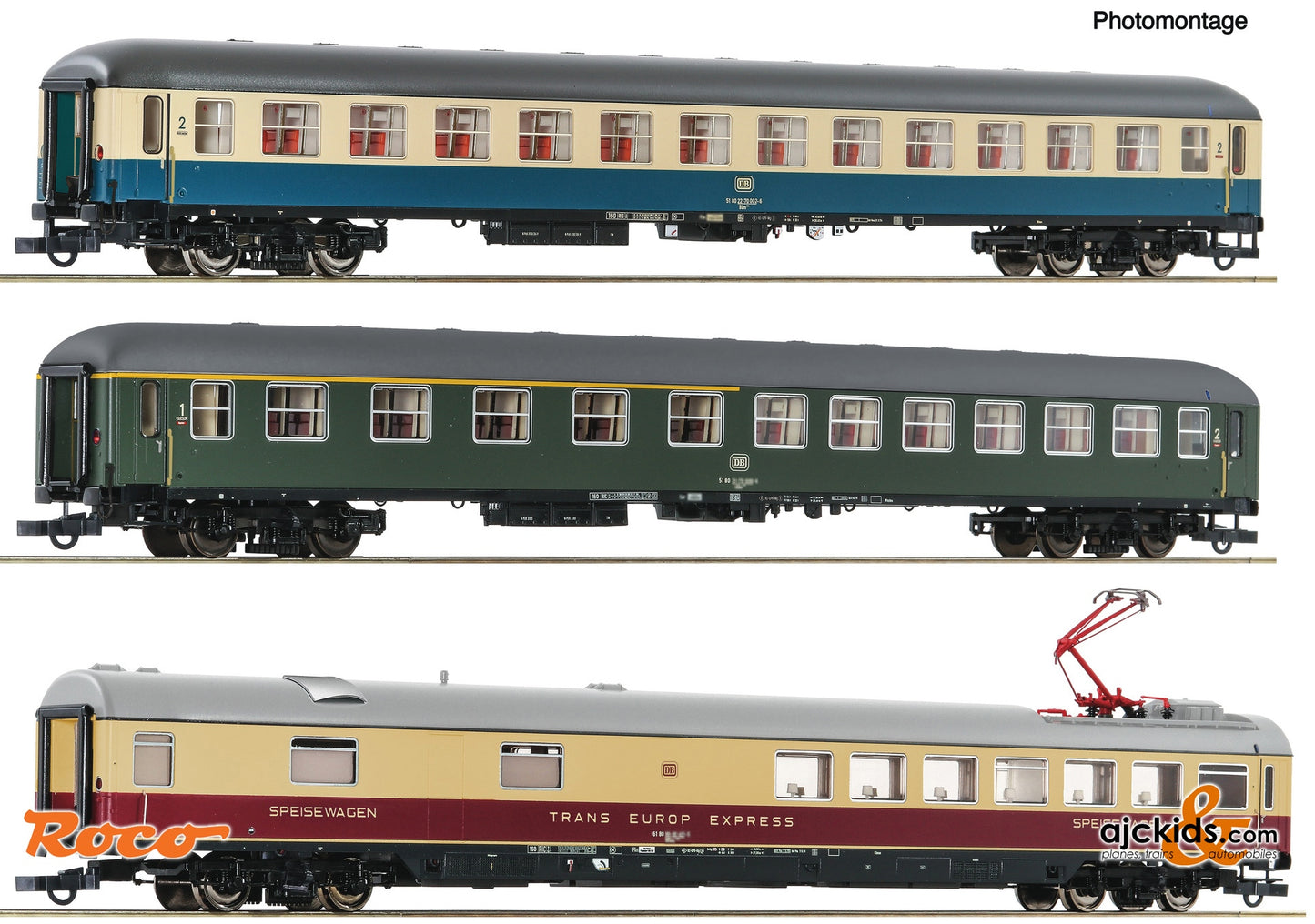 Roco 6200052 - 3-piece set 2: D 377 His pania-Express, DB, EAN: 9005033066154