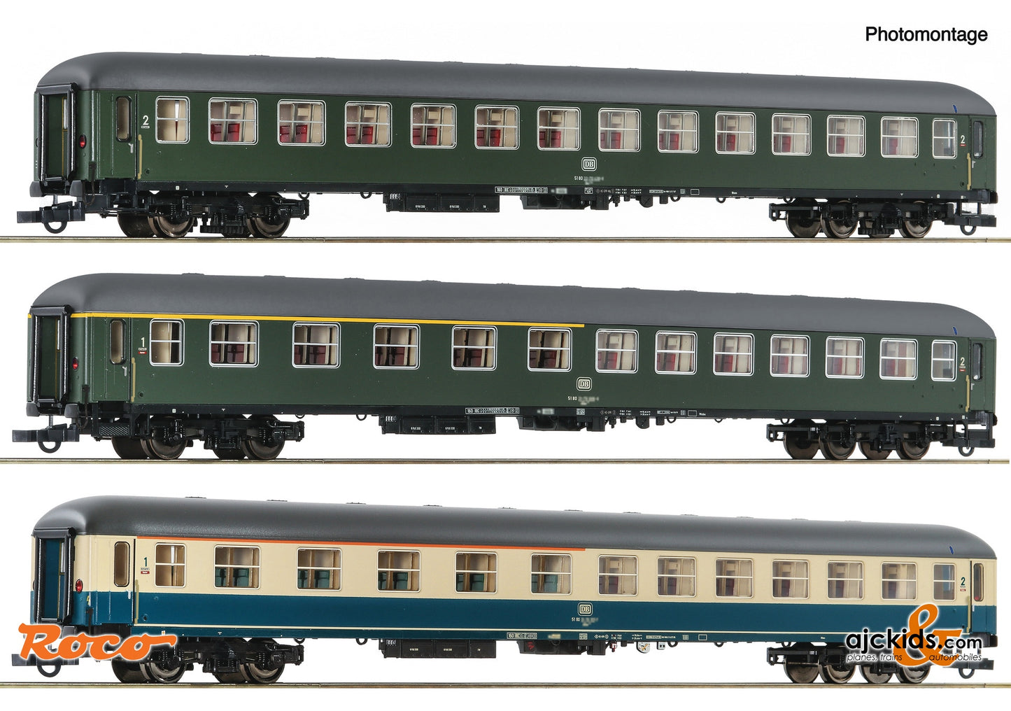 Roco 6200053 - 3-piece set 3: D 377 His pania-Express, DB, EAN: 9005033066161