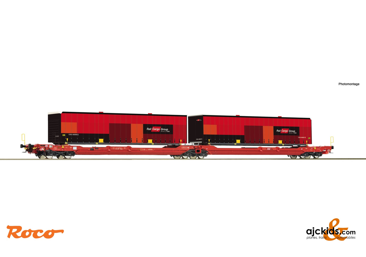Roco 6600033 - Double pocket wagon T3000 e, ÖBB/RCW, EAN: 9005033062590