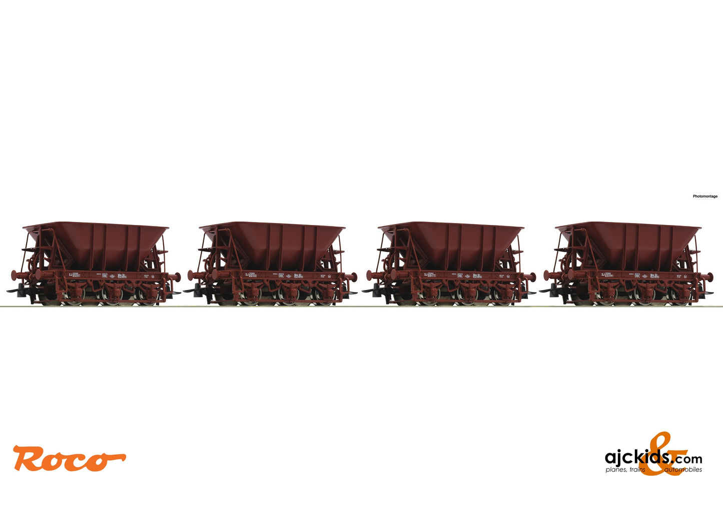 Roco 6600068 - 4-piece set 1: Ore wagons, SJ, EAN: 9005033065300