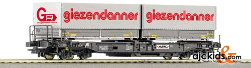 Roco 66714 Roco Flat car w/2 Giezendanner containers of HUPAC