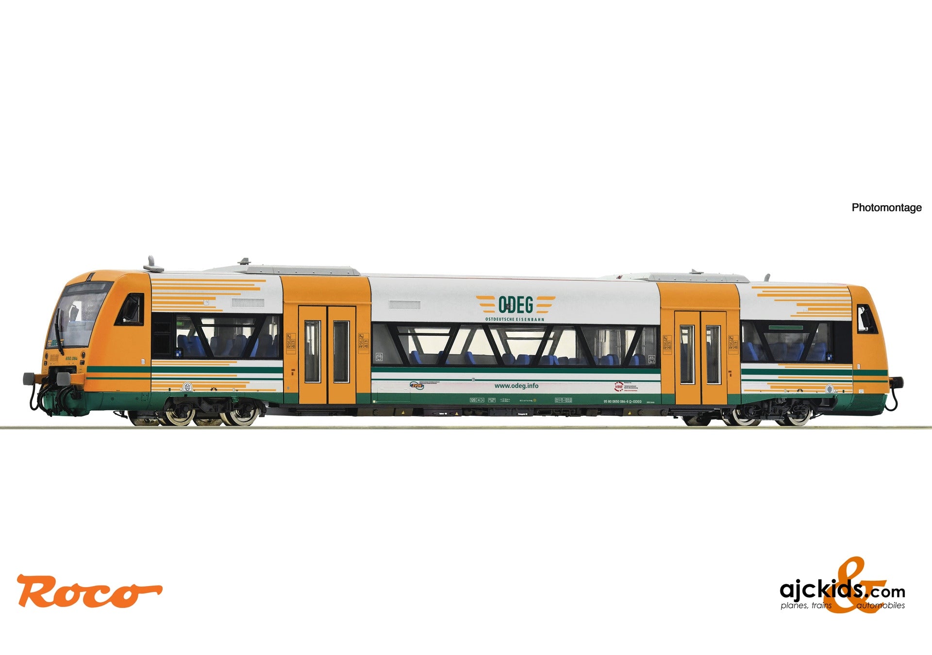 Roco 70184 - Diesel railcar class 650, ODEG, EAN: 9005033701840