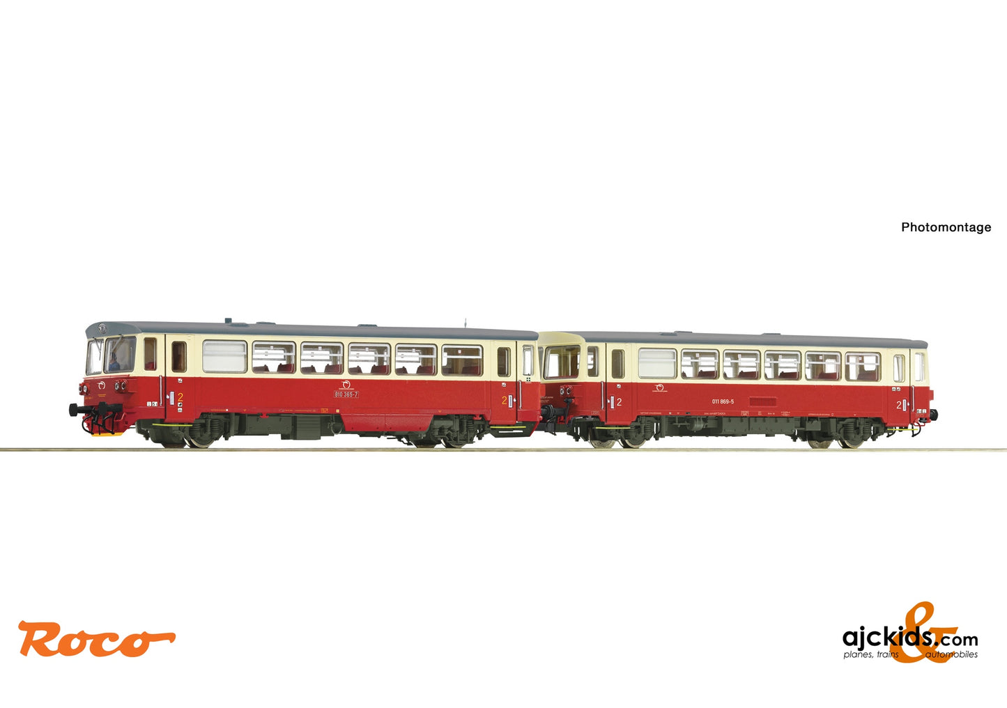 Roco 70380 - Diesel railcar 810 365-7 with trailer, ZSSK