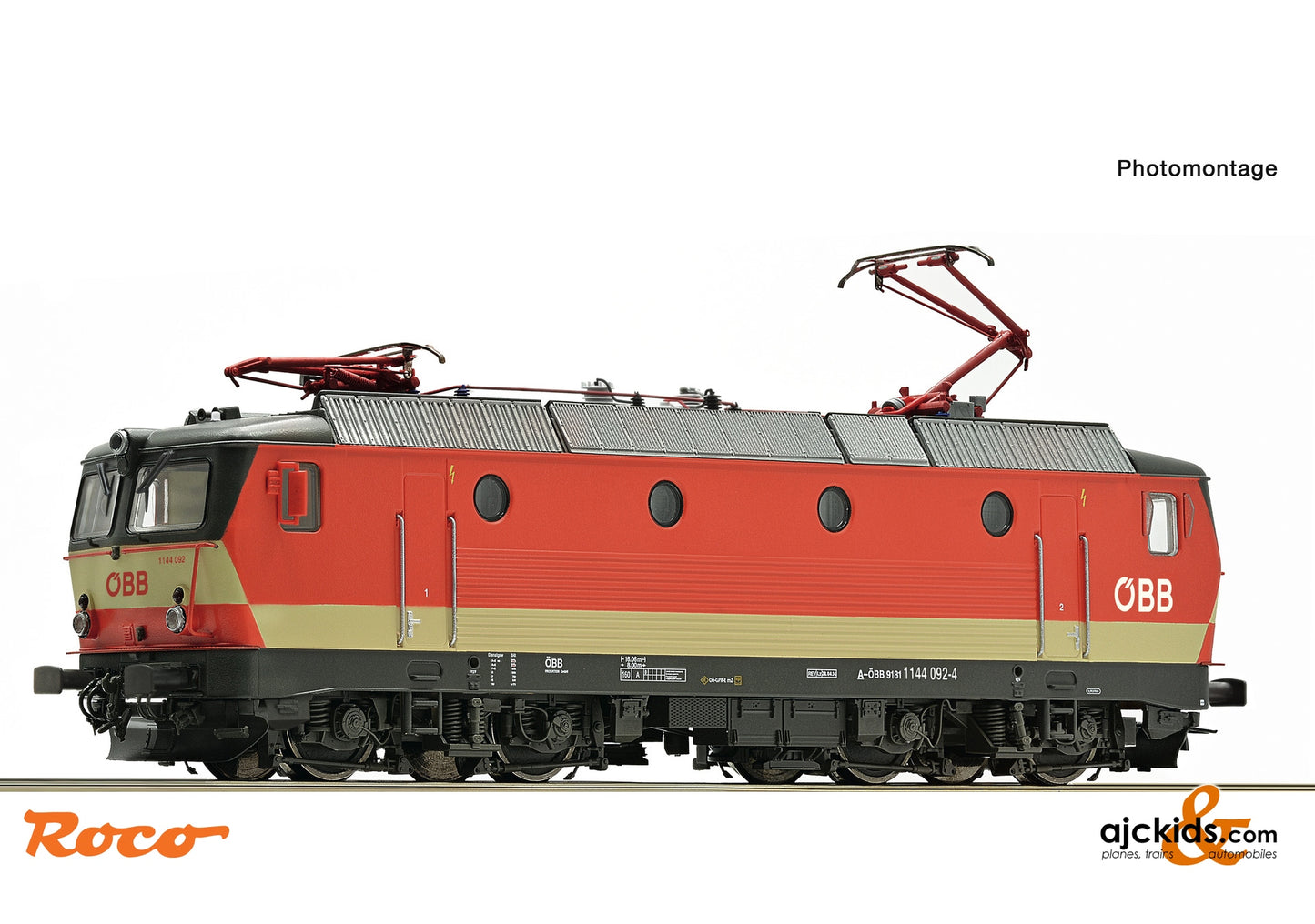 Roco 70439 - Electric locomotive 1144 092-4, ÖBB at Ajckids.com