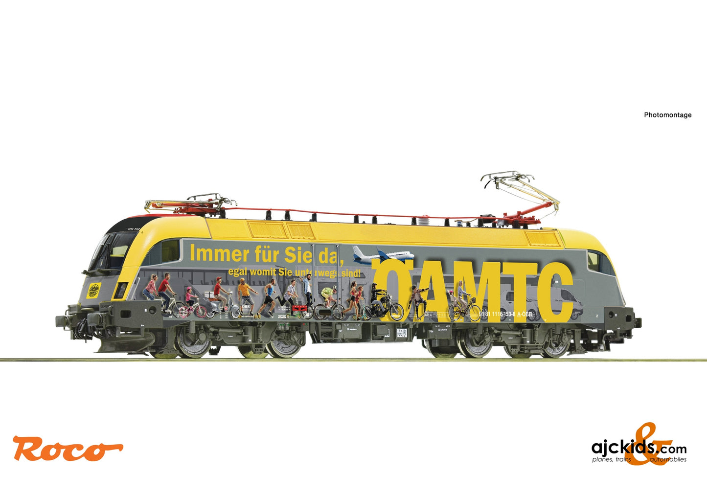 Roco 70509 - Electric locomotive 1116 153-8 "ÖAMTC", ÖBB at Ajckids.com