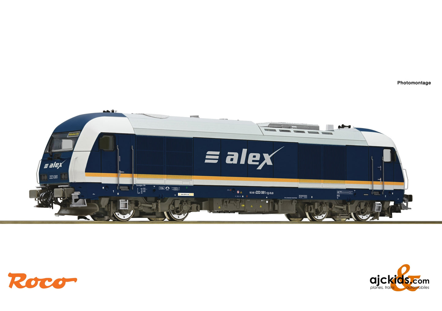 Roco 70943 - Diesel locomotive 223 081-1, alex at Ajckids.com