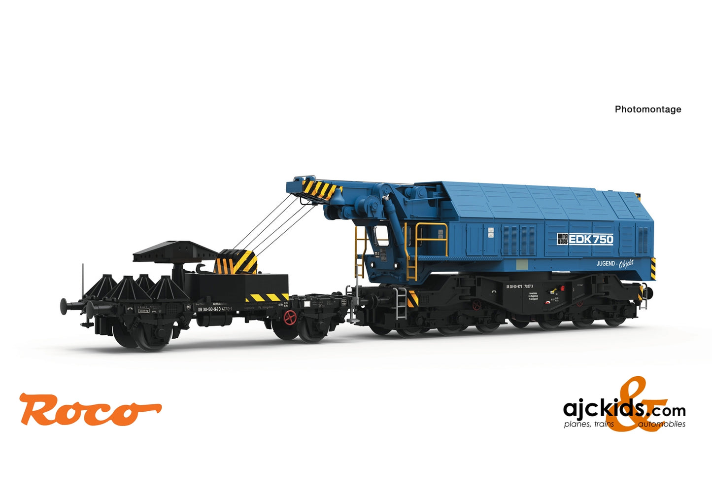 Roco 73037 - Digital railway slewing crane EDK 750