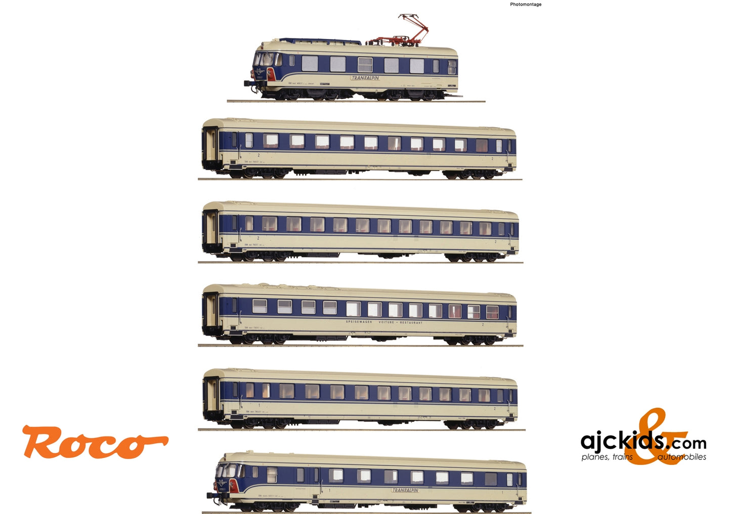 Roco 73056 - 6 piece set: Electrical multiple unit 4010.04 "Transalpin"