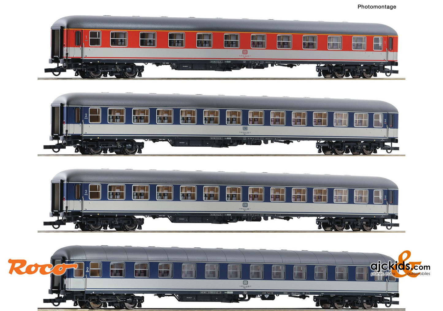 Roco 74025 -4 piece set: DC 913 "Münsterland", DB