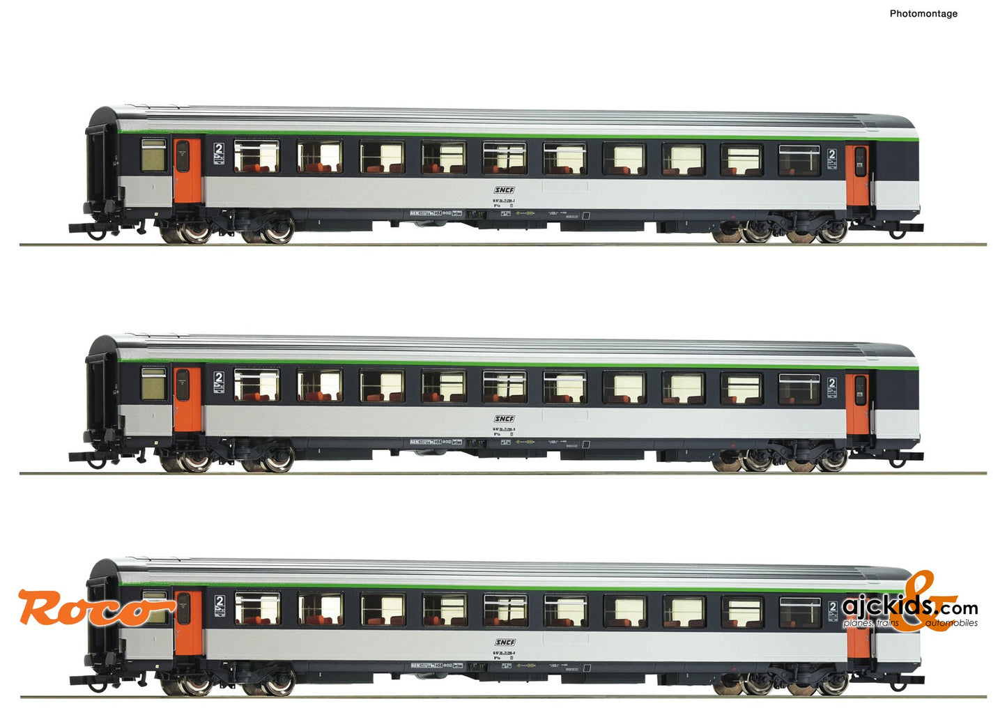 Roco 74032 -3 piece set (1): EC “Mont Cenis”, SNCF