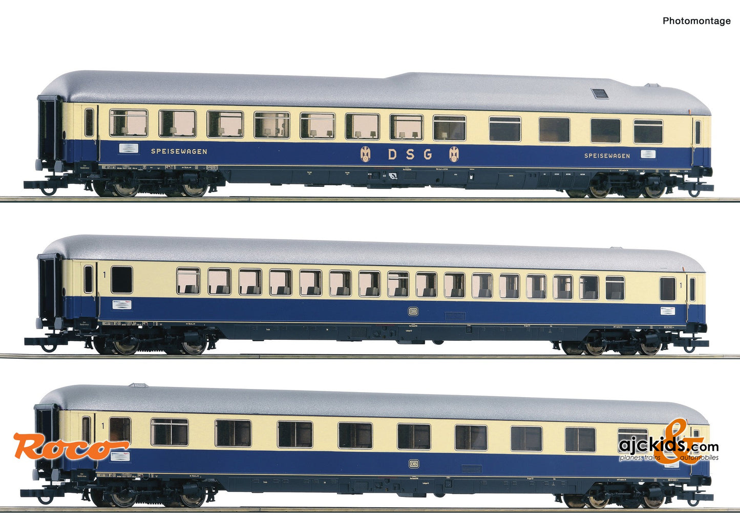 Roco 74049 -3 piece set (2): F 21 “Rheinpfeil”, DB