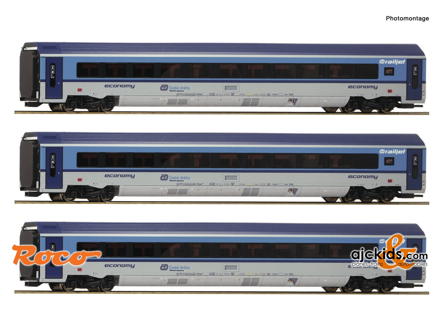 Roco 74068 - 3 piece set: “Railjet”