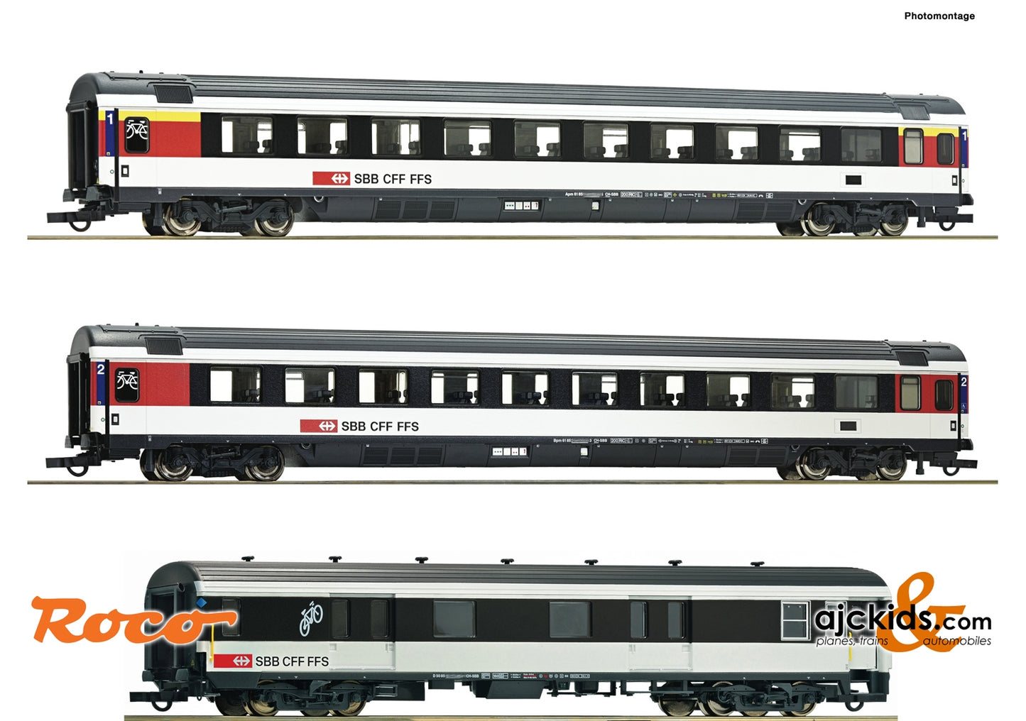 Roco 74082 - 3 piece set 2: "Gotthard Panorama Express"