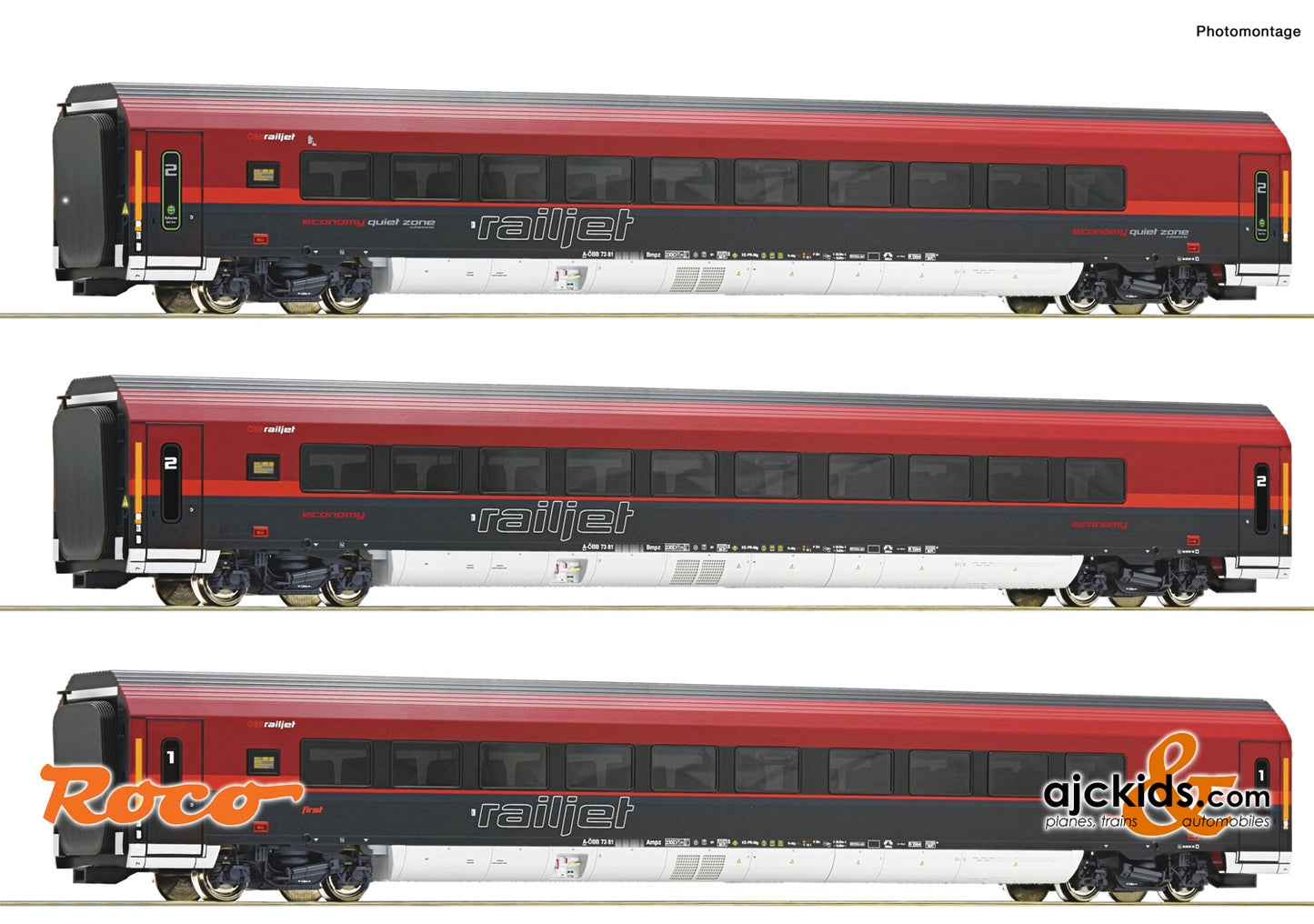 Roco 74088 - 3 piece set: "Railjet"