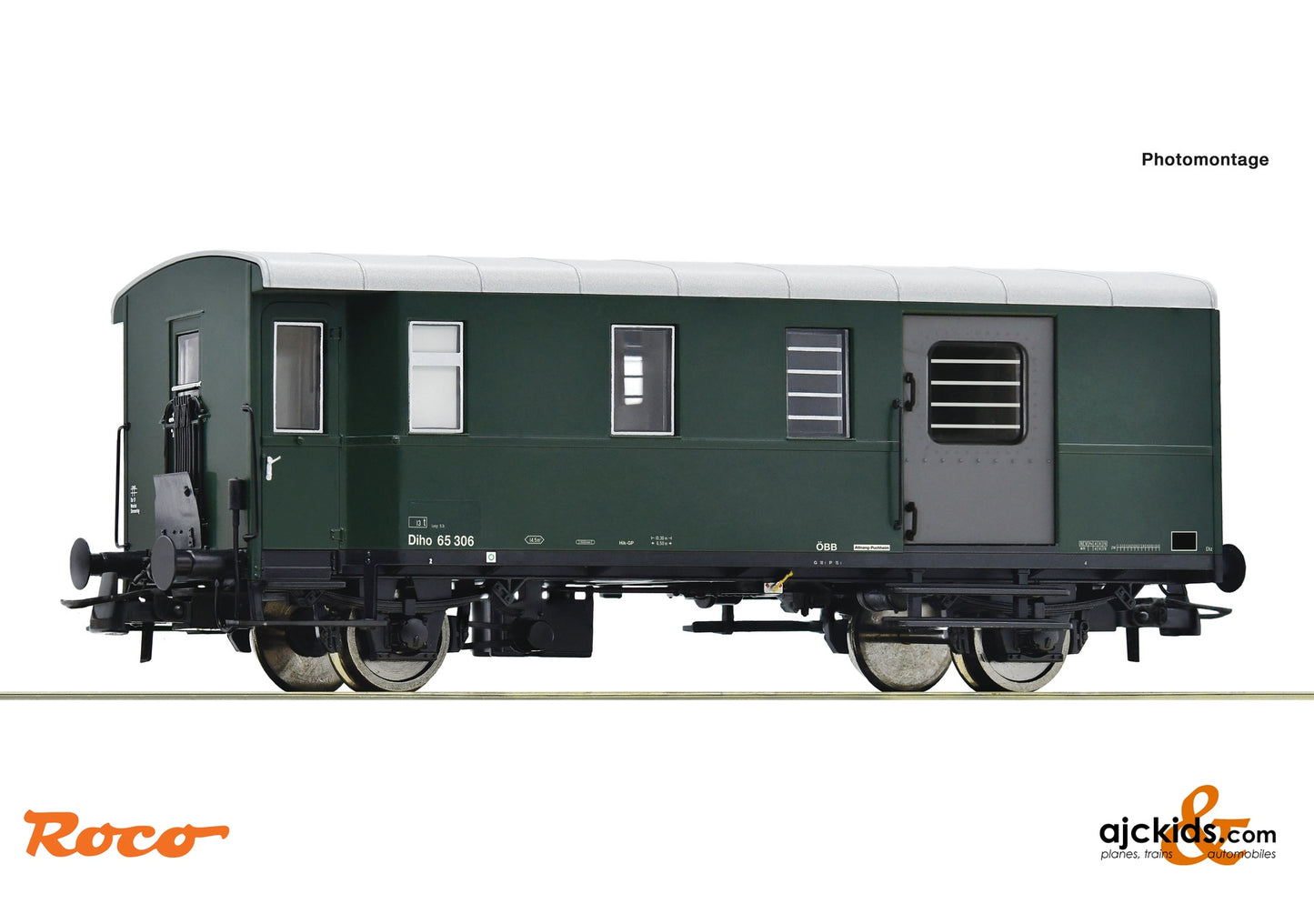 Roco 74221 - Goods train baggage wagon, ÖBB at Ajckids.com