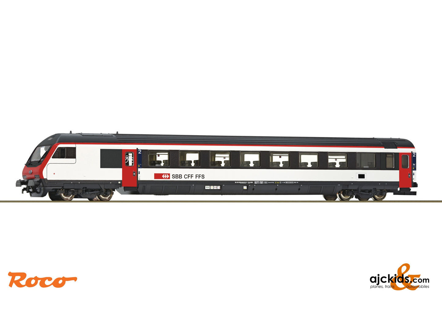 Roco 74478 - Control coach 2nd class f or EW-IV shuttle trains,, EAN: 9005033744786