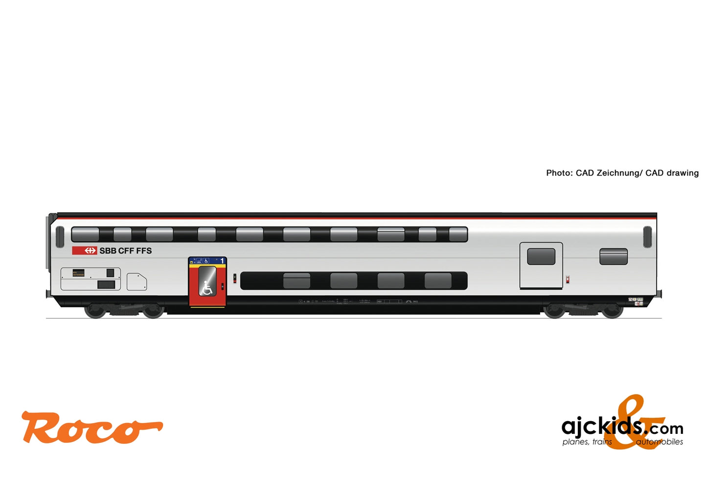 Roco 74494 - 1st class double deck coach with luggage compartment