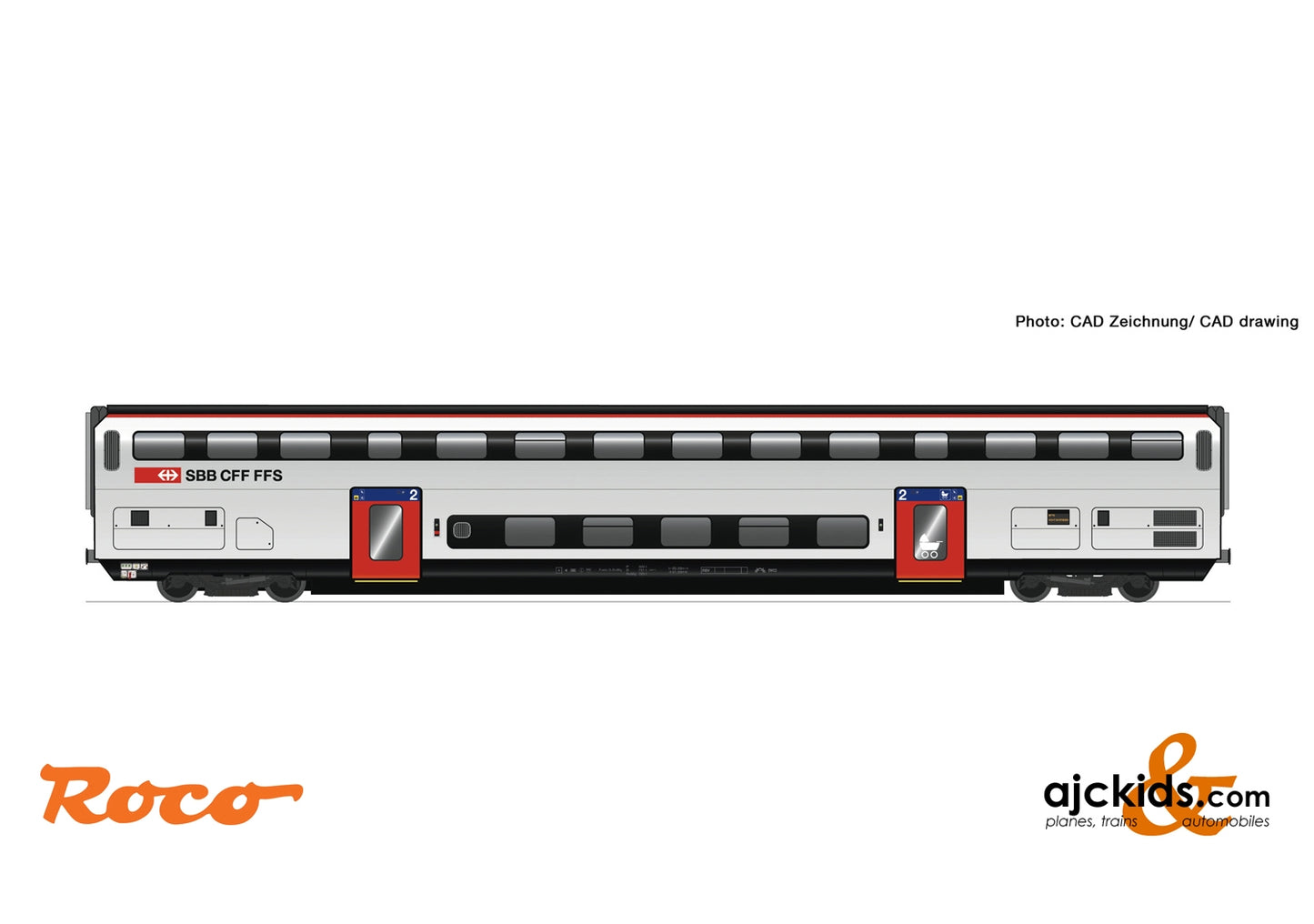 Roco 74496 - 2nd class double deck coach