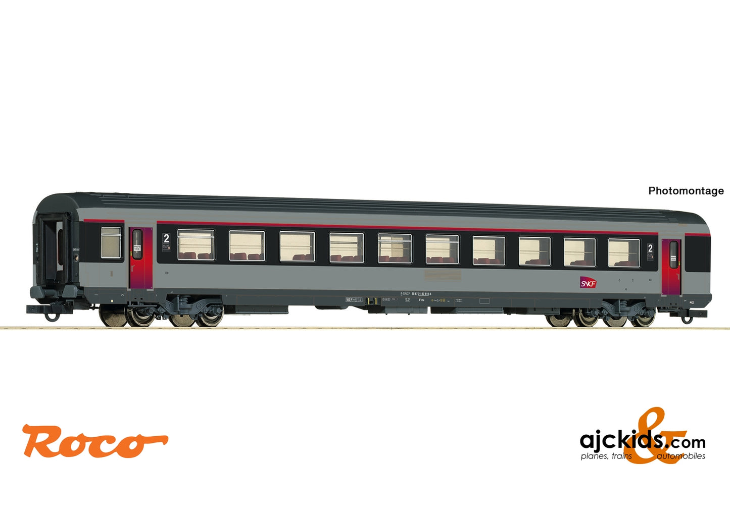 Roco 74544 - 2nd class open seating coach "Corail"