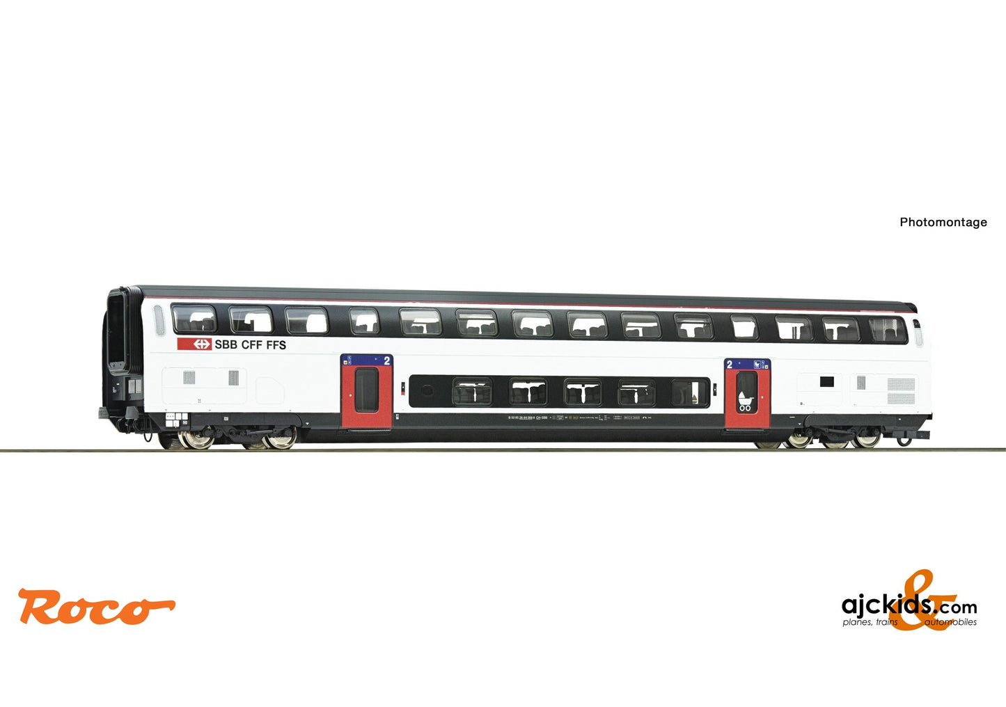 Roco 74716 -2nd class double-deck coach, SBB