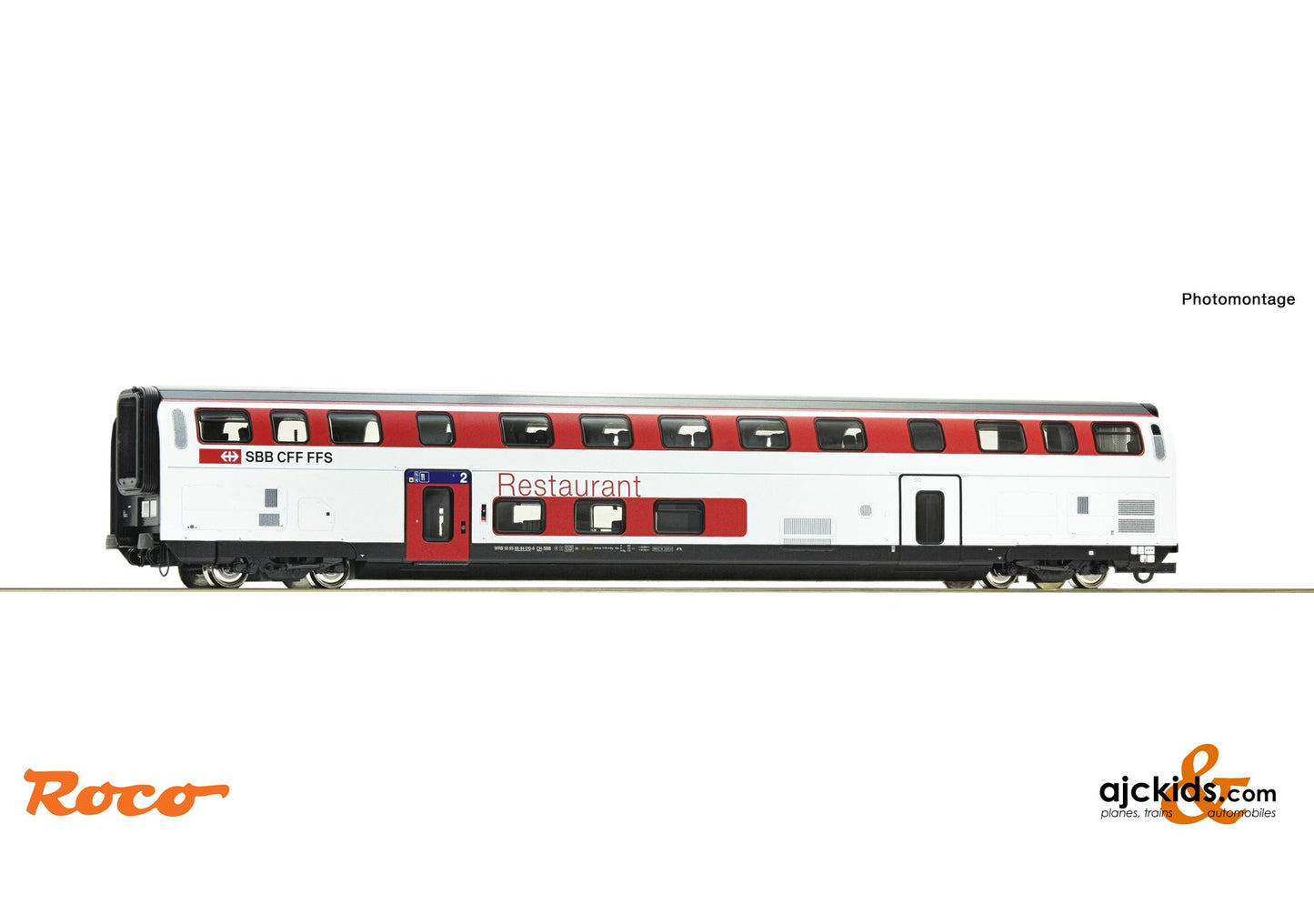 Roco 74717 -Double deck restaurant coach, SBB