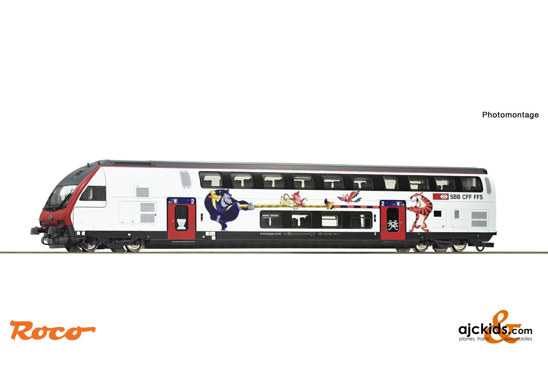 Roco 74719 - Double-deck control cab coach 2nd class, SBB