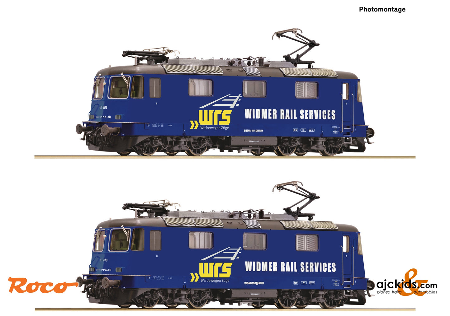 Roco 7500045 - 2-piece set: Electric Locomotives 421 373-2 and 42, EAN: 9005033064341