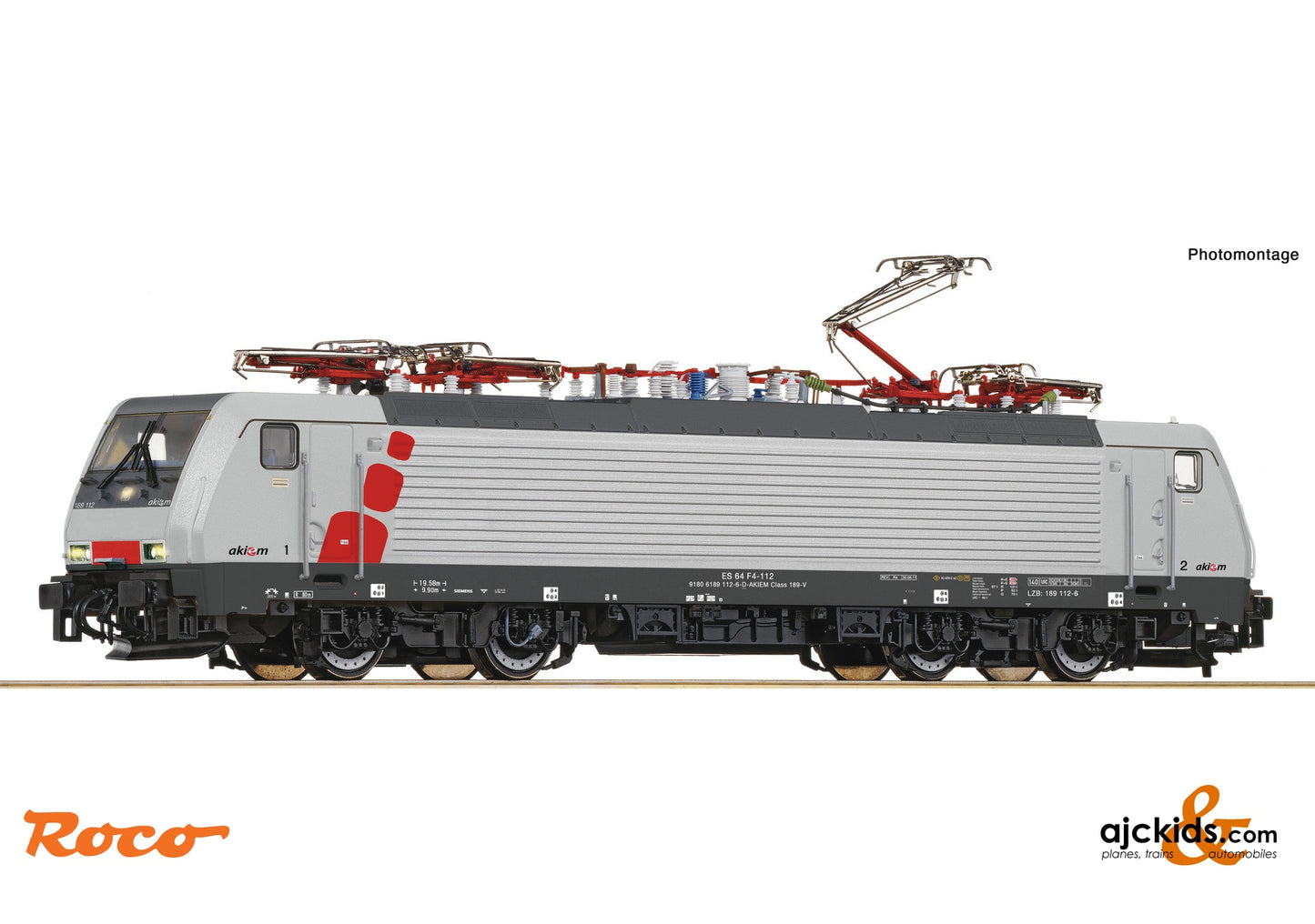 Roco 7510057 - Electric Locomotive 189 1 12-6 Akiem, EAN: 9005033065935