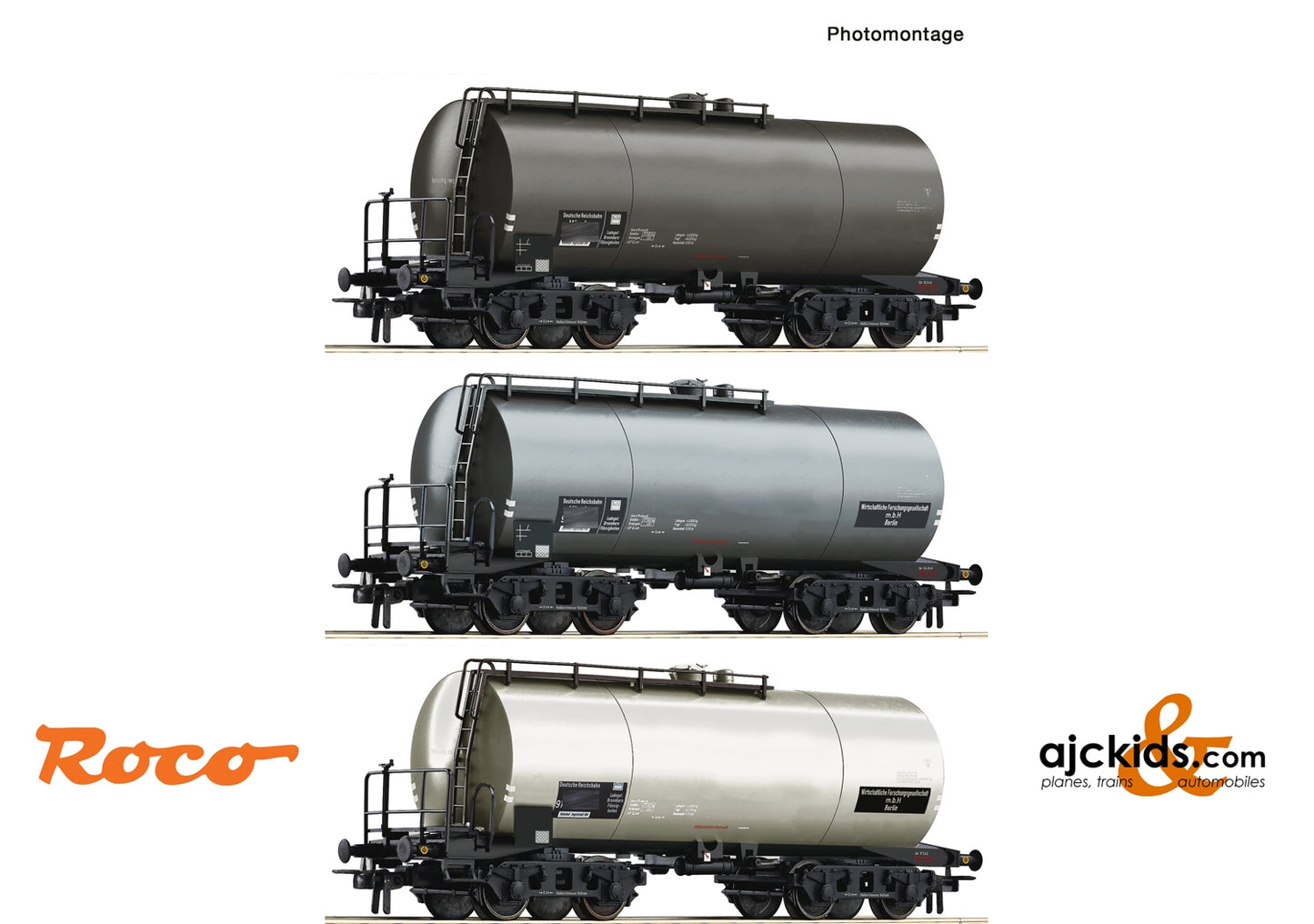 Roco 76015 - 3-piece set: Tank wagons