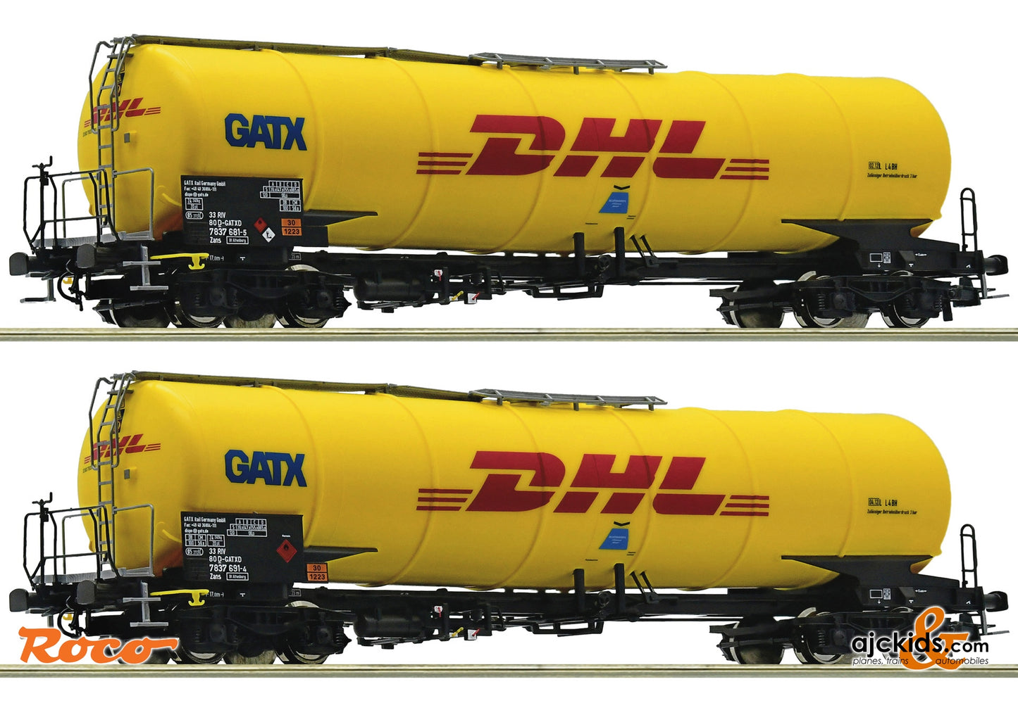 Roco 76024 - 2-piece set: Tank wagon, GATX, EAN: 9005033760243