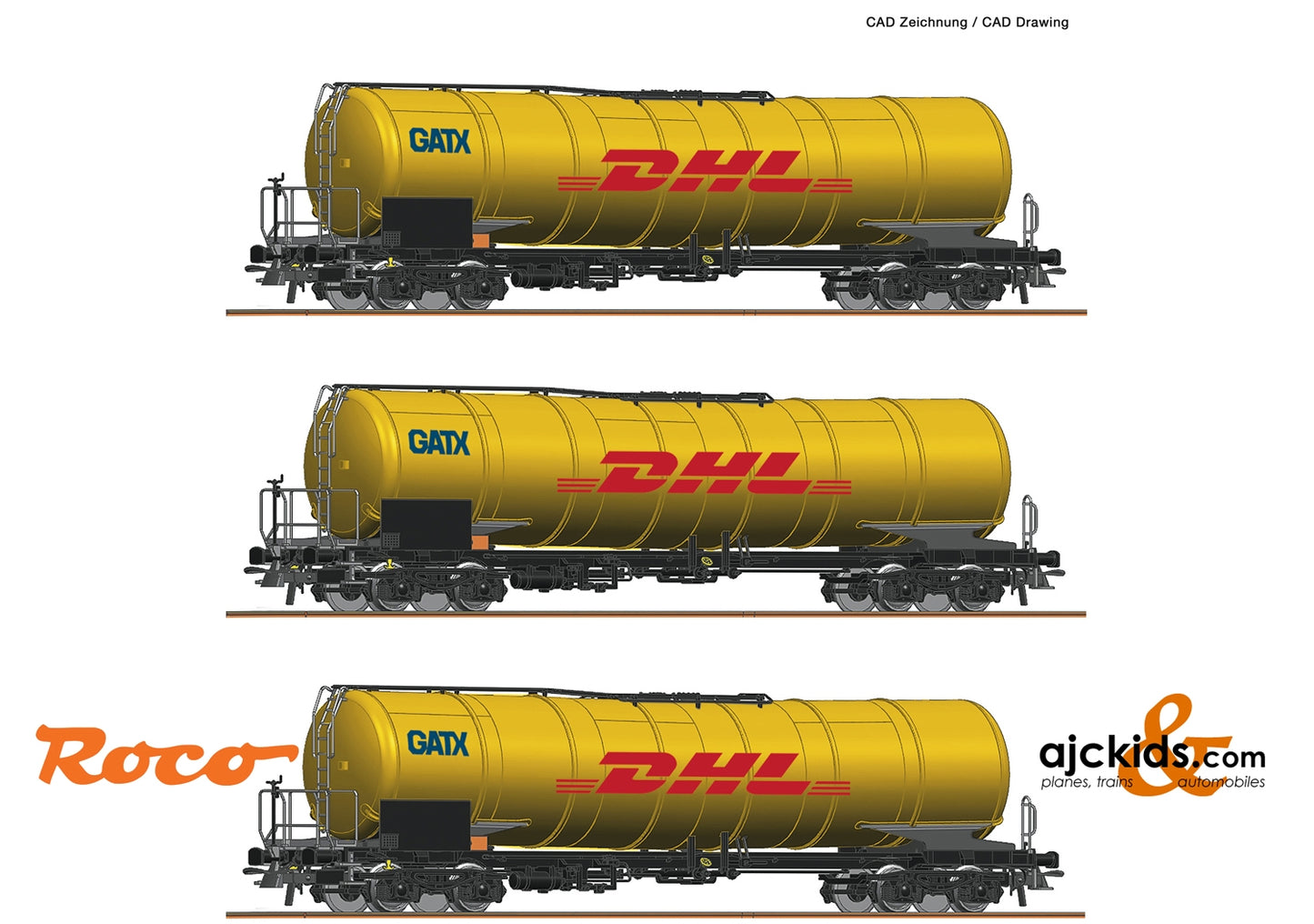 Roco 76029 - 3 piece set: Tank wagons