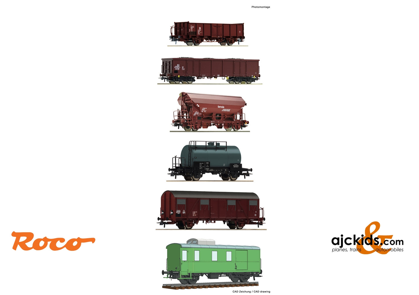 Roco 76030 - 6 piece set: Goods train
