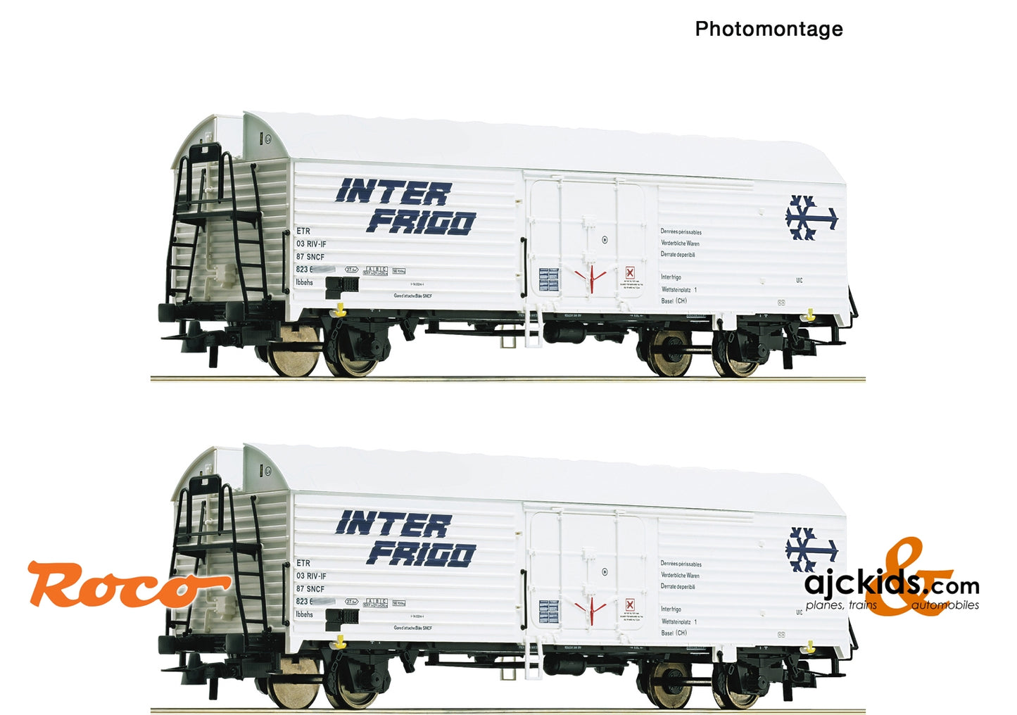 Roco 76040 - 2 piece set: Refrigerator wagons