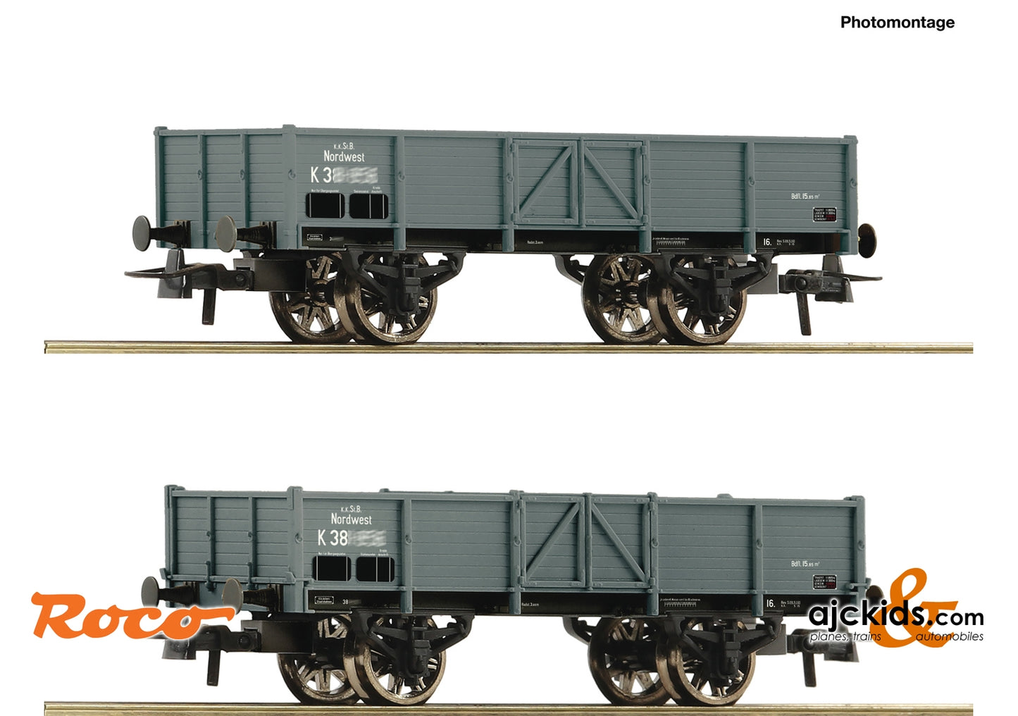 Roco 76048 - 2 piece set: Gondolas