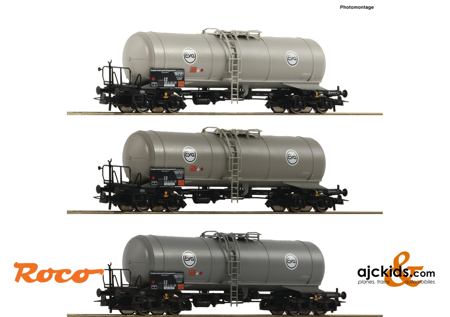 Roco 76052 - 3 piece set: Tank wagons
