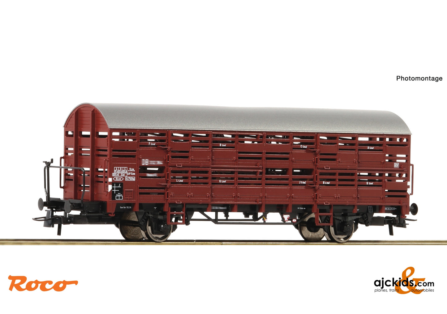 Roco 76607 - Small livestock stake wagon, DB at Ajckids.com