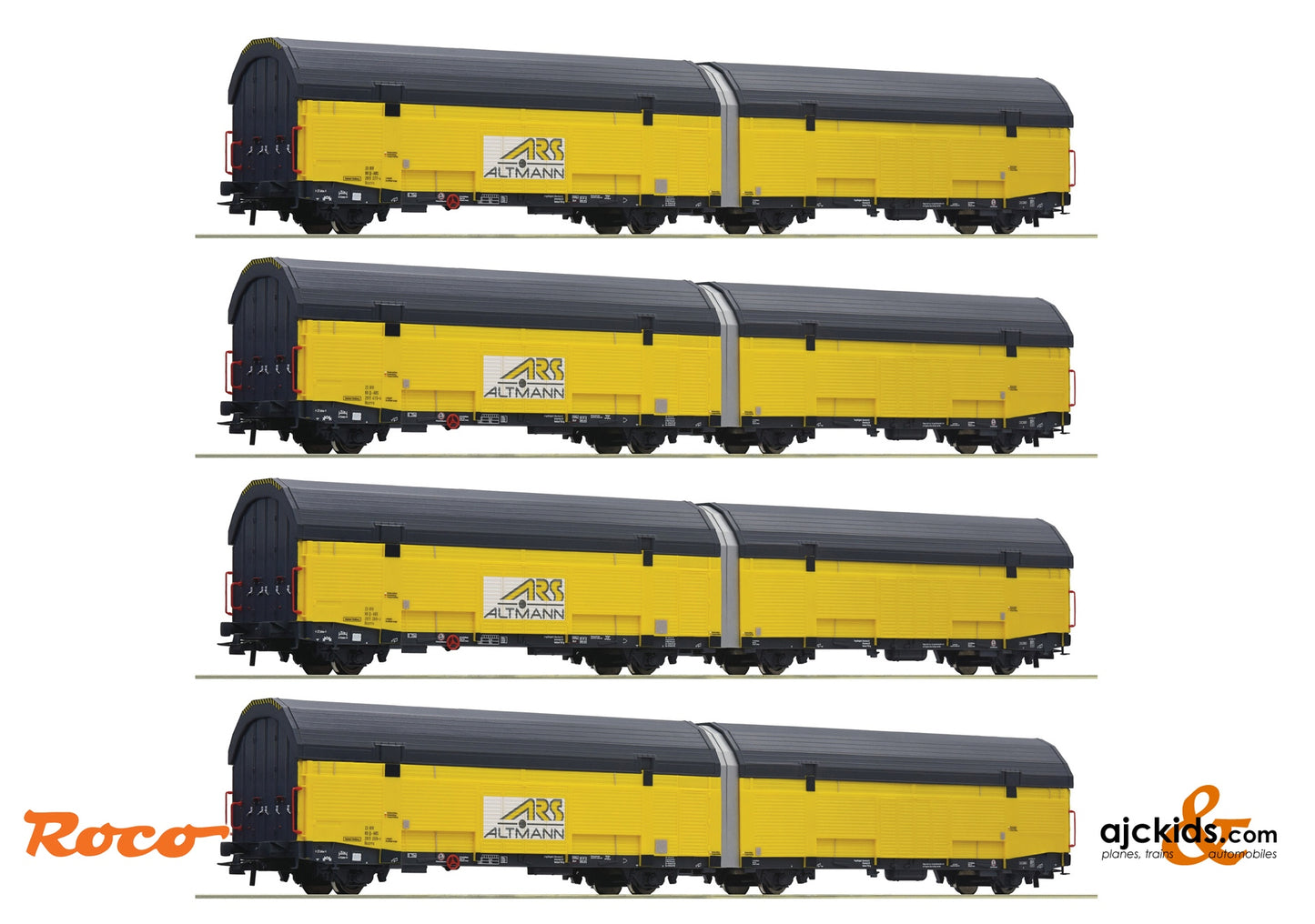 Roco 77049 - 4-piece set: Car transpor t, ARS Altmann, EAN: 9005033770495