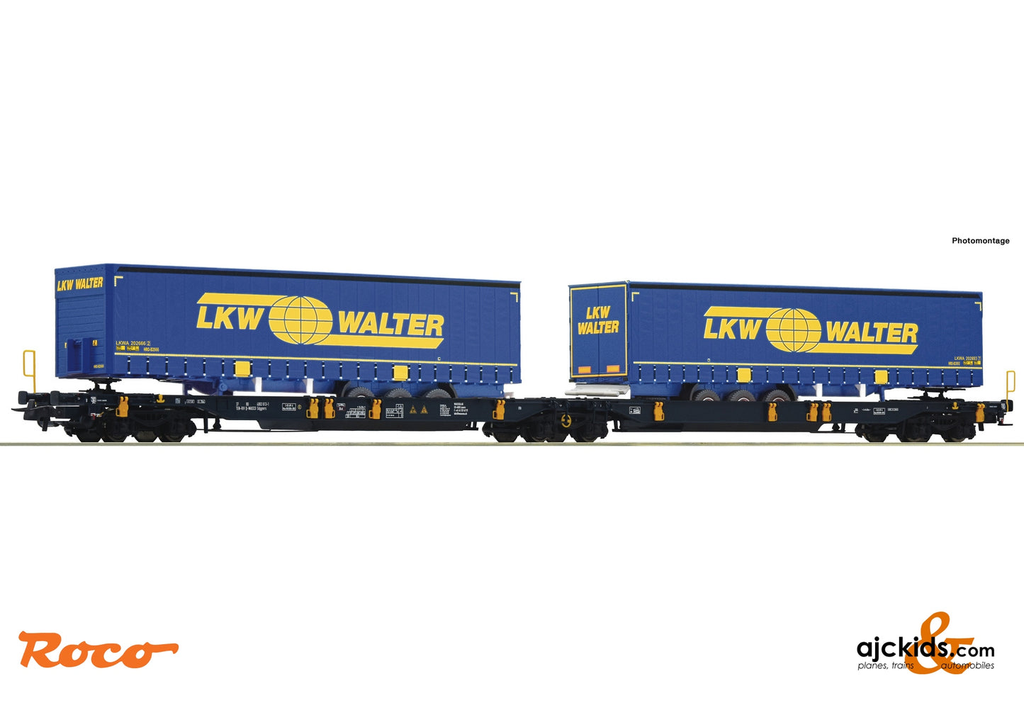 Roco 77363 - Articulated double-pocket wagon, Wascosa