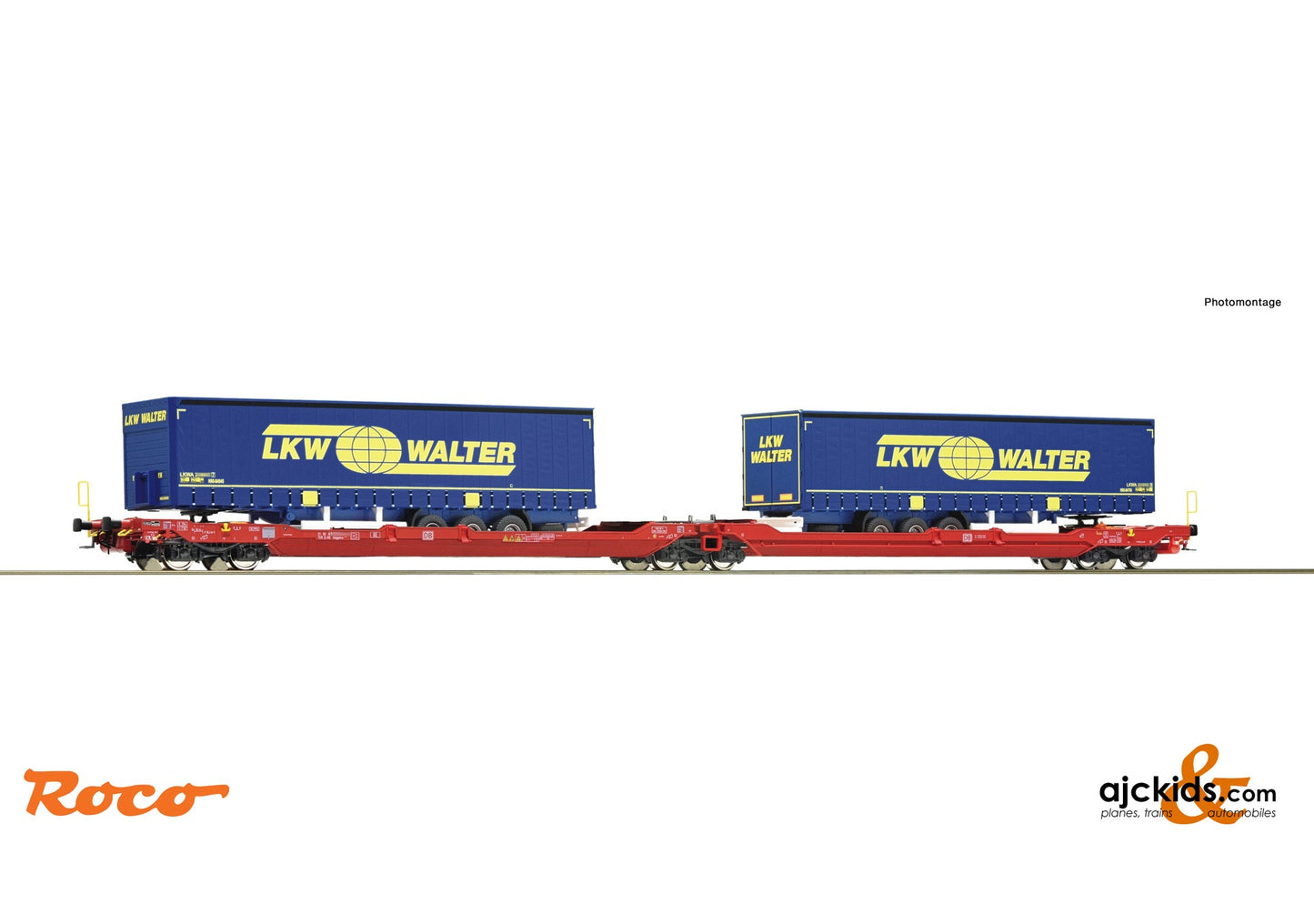 Roco 77385 -Articulated double pocket wagon T3000e, DB AG