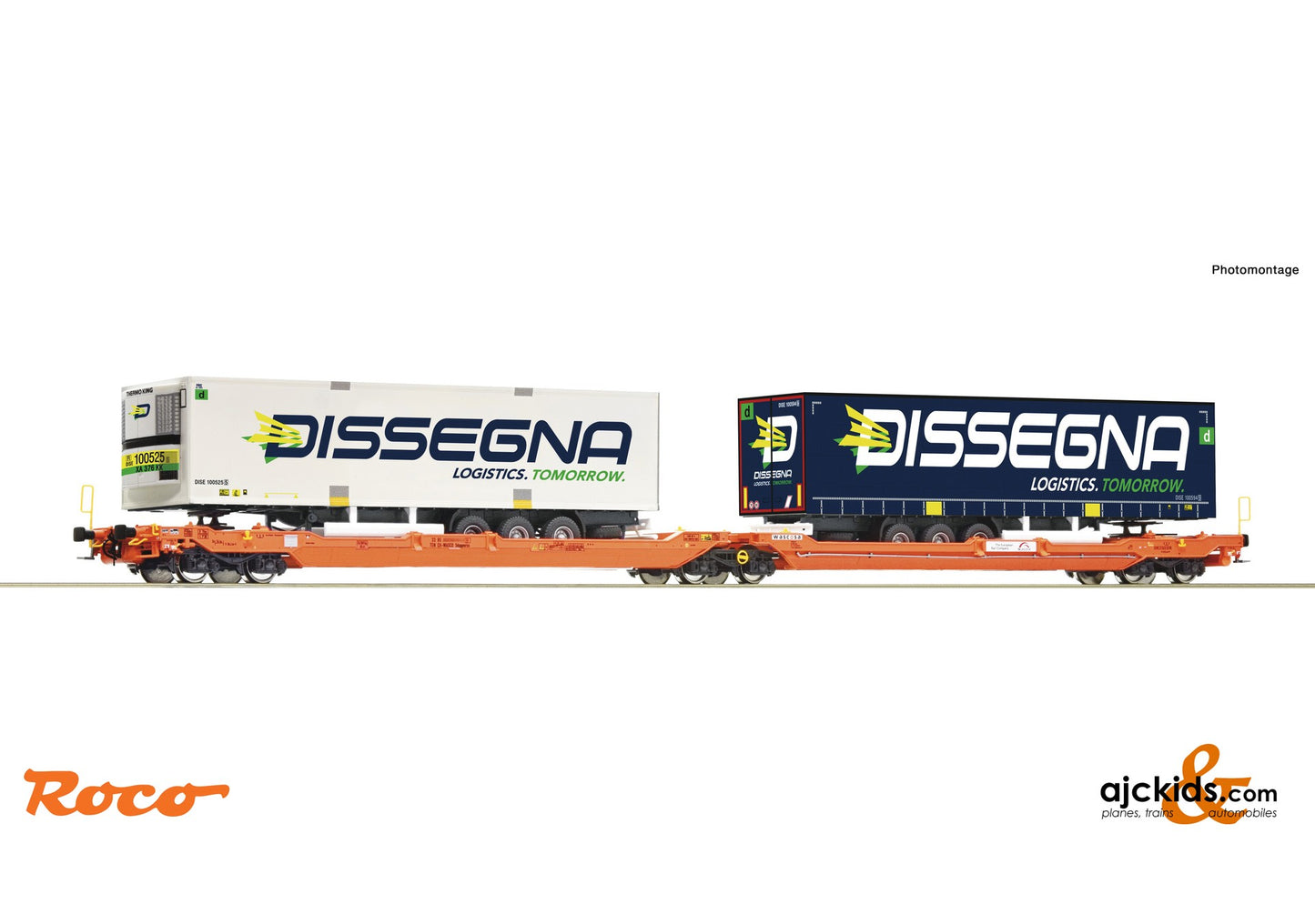 Roco 77395 -Articulated double pocket wagon T3000e, Wascosa