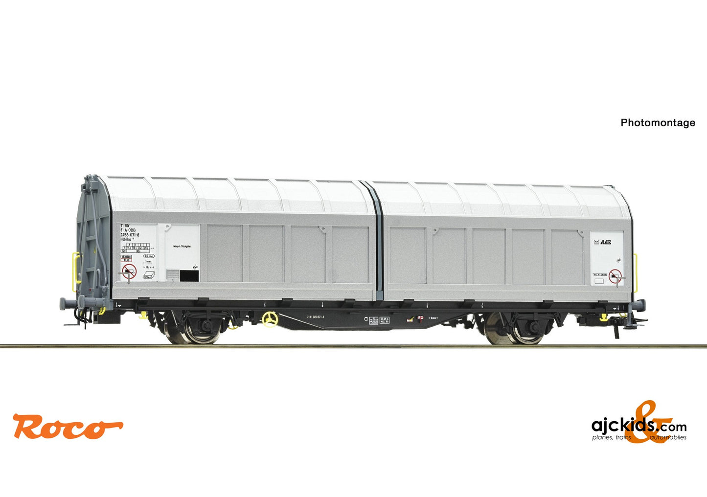 Roco 77489 -Sliding wall wagon, Railroad_ÖBB - Austrian Railways, Country_Austria / AAE