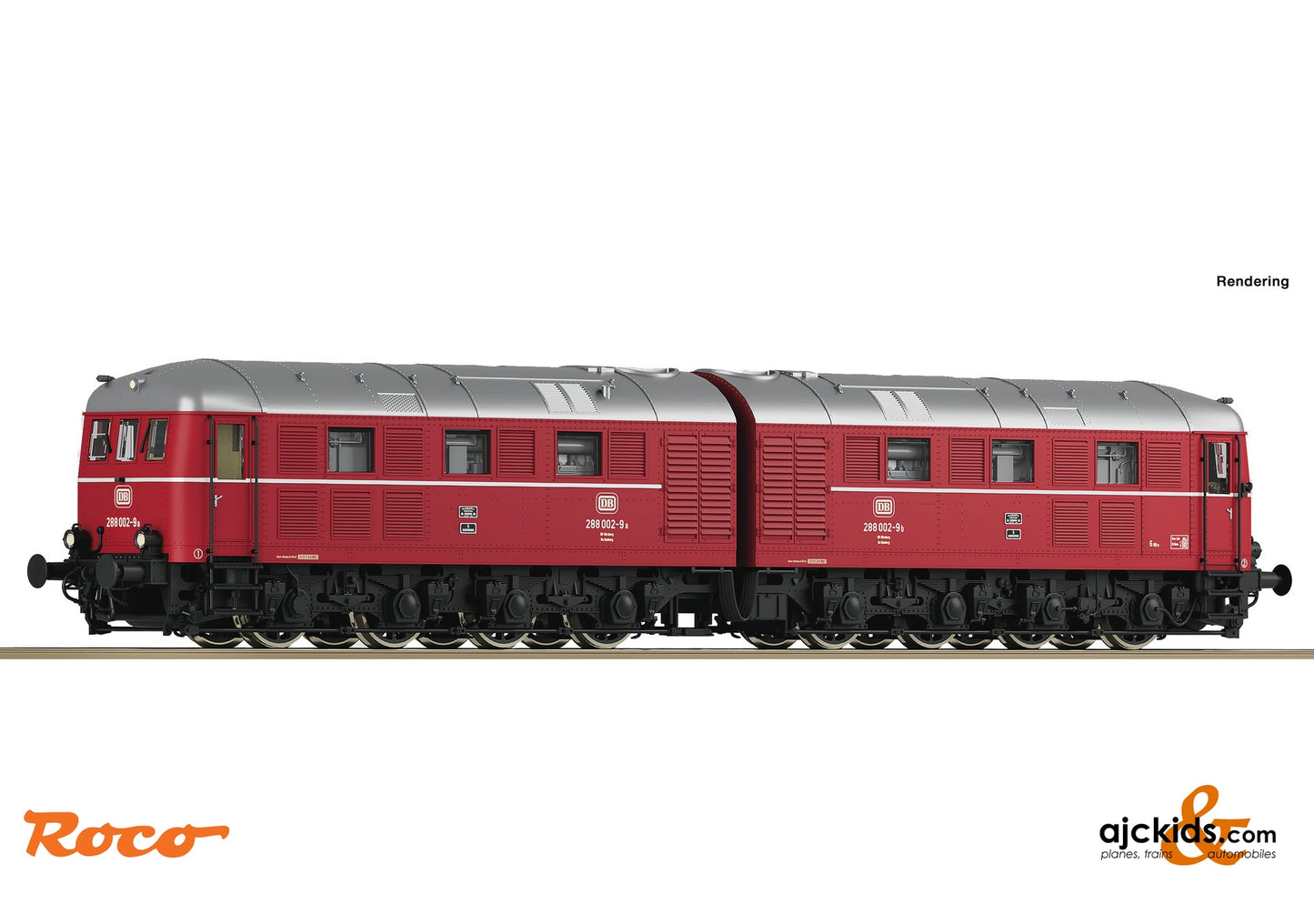 Roco 78116 - Diesel-electric double locomotive 288 002-9 DB at Ajckids.com