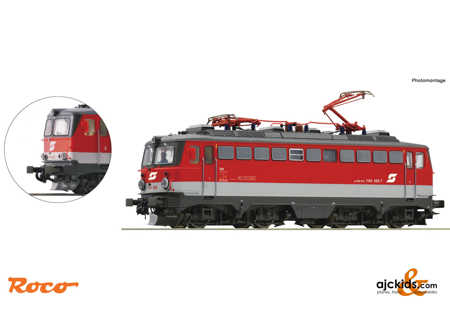 Roco 78605 - Electric locomotive 1142 685-5, ÖBB at Ajckids.com