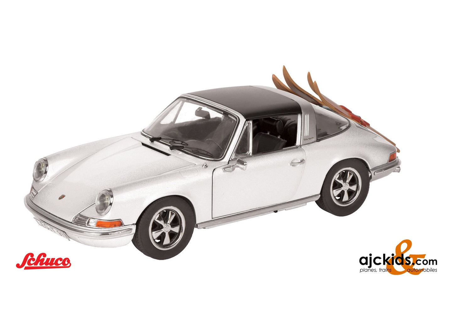 Schuco 450367800 - Porsche 911 Targa with Ski 1:43