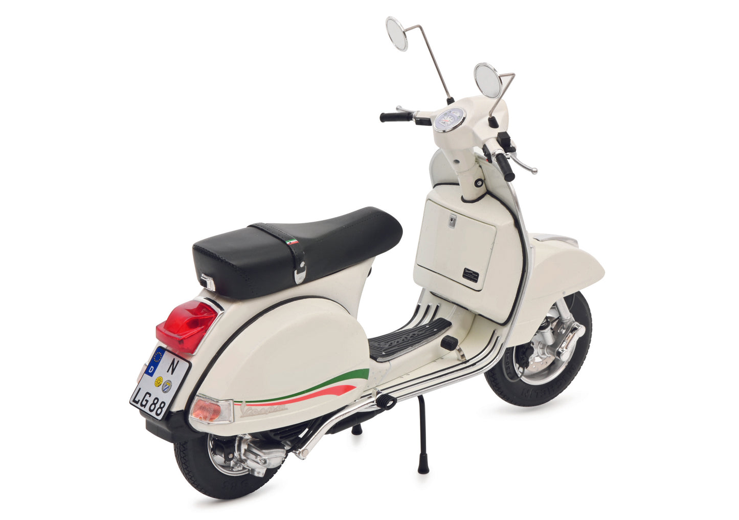 Schuco 450667400 - Vespa PX 150 white 1:10 EAN: 4007864061532, at Ajckids.com, authorized Schuco dealer for the USA.