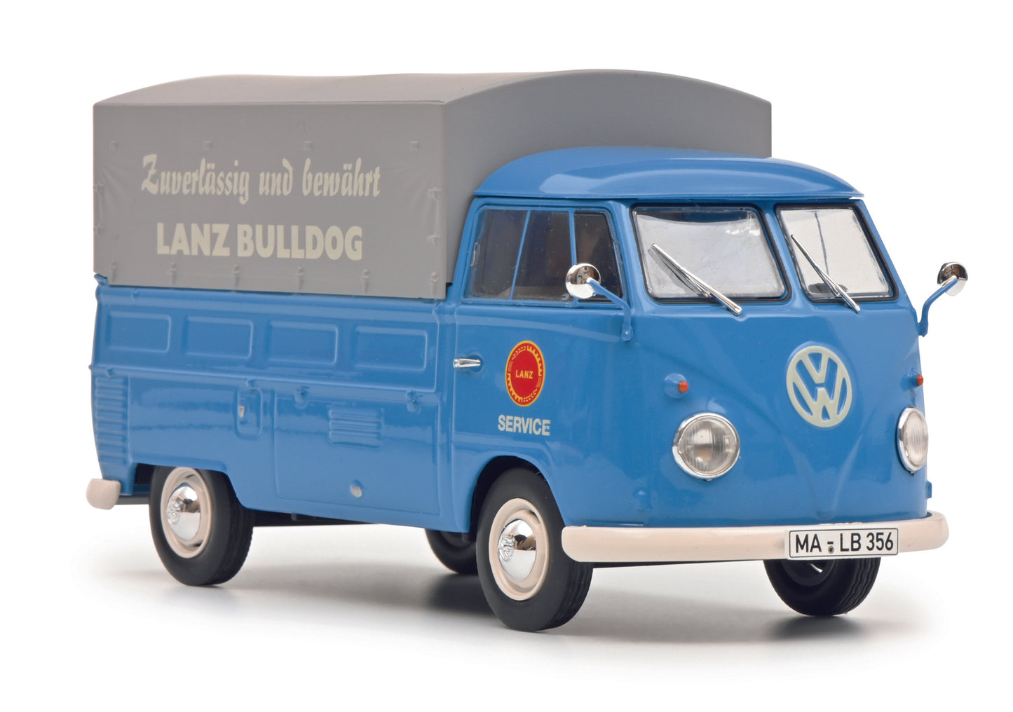 Schuco 450785800 - VW T1b Pr./Pl. LANZ 1:32 EAN: 4007864057009, at Ajckids.com, authorized Schuco dealer for the USA.
