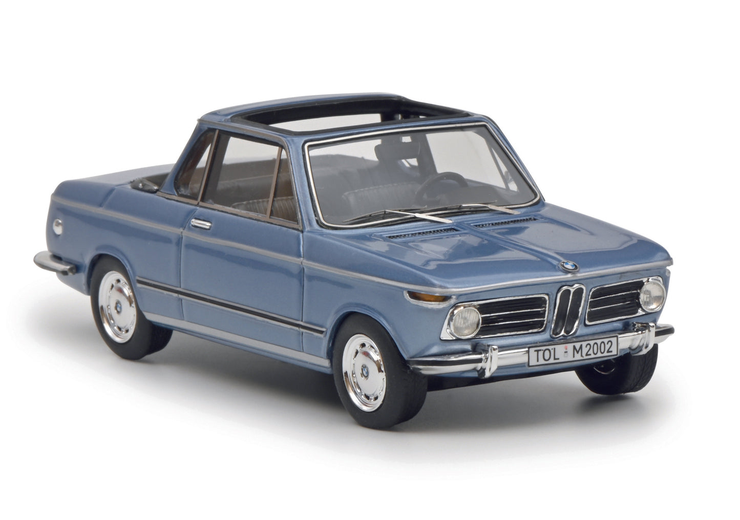 Schuco 450918100 - BMW 2002 Cabrio blue 1:43 EAN: 4007864059904, at Ajckids.com, authorized Schuco dealer for the USA.